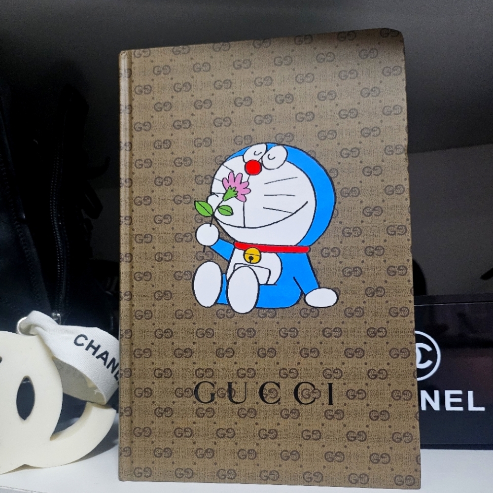 Gucci Doraemon Brown Notebook